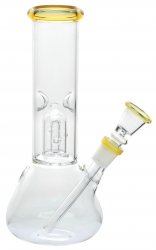 Glas Bong, Percolator with Yellow Ring, 20cm