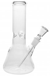 Glas Bong, Clear Beaker Bong, 20cm