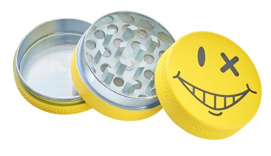 Metall Grinder, 40mmŘ, 3-teilig, Yellow Face