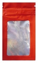 Mylarbeutel WINDOW, 100 x 60mm, VE50, RED