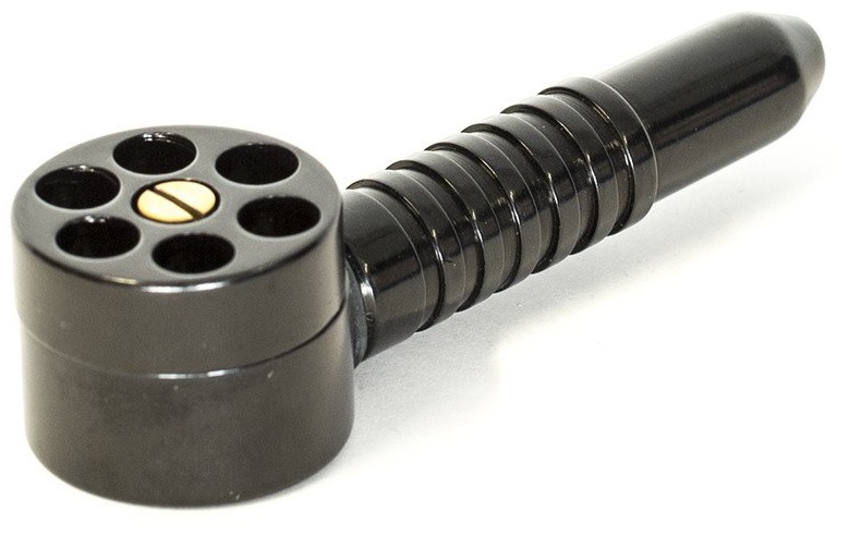 Six Shooter Pipe, ca.12cm, BLACK