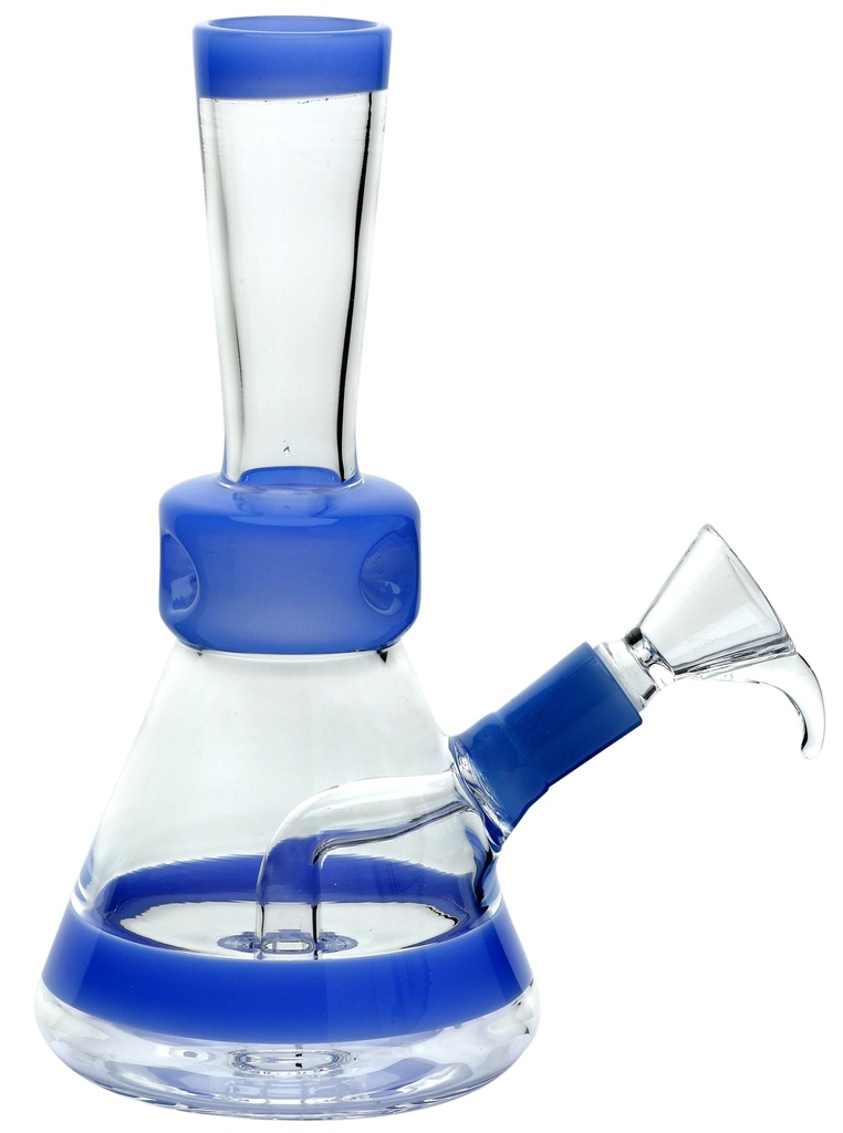 Glasbong, MATT- Blau, Trommel-Perkolator, ca. 20cm