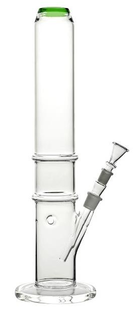 [SSC10180BL] Dicke Bong mit Kickloch, blauer Rand, 45cm