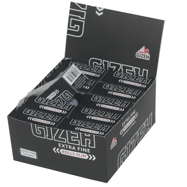 [ZI4RX] Gizeh Rolls Slim extra Fine Displ. á 20 R. 5 Meter