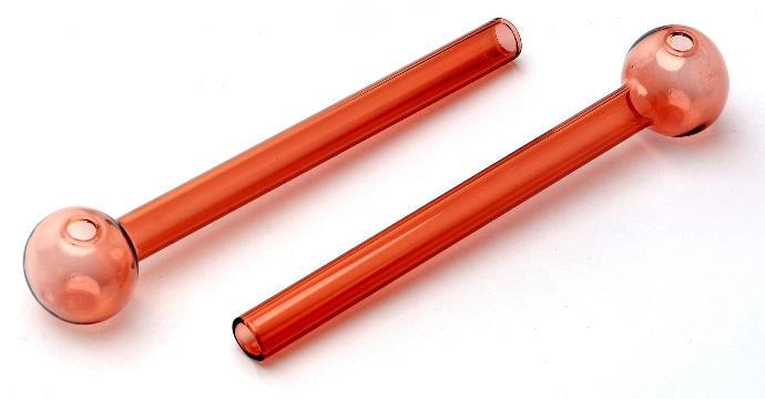 [SSC10322RE] Glass Oil Pipe Red, 15cm, 1 Stück