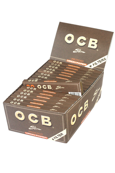 [ZI3VT] OCB Virgin KS Slim+Tips, unbleached, VE32