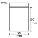 Polybeutel 5 mal 10 cm, 100er Beutel