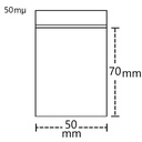 Polybeutel 5 mal 7cm  VE 100