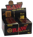 RAW BLACK TIPS: 50 tips/booklet, 50 booklets/Box*