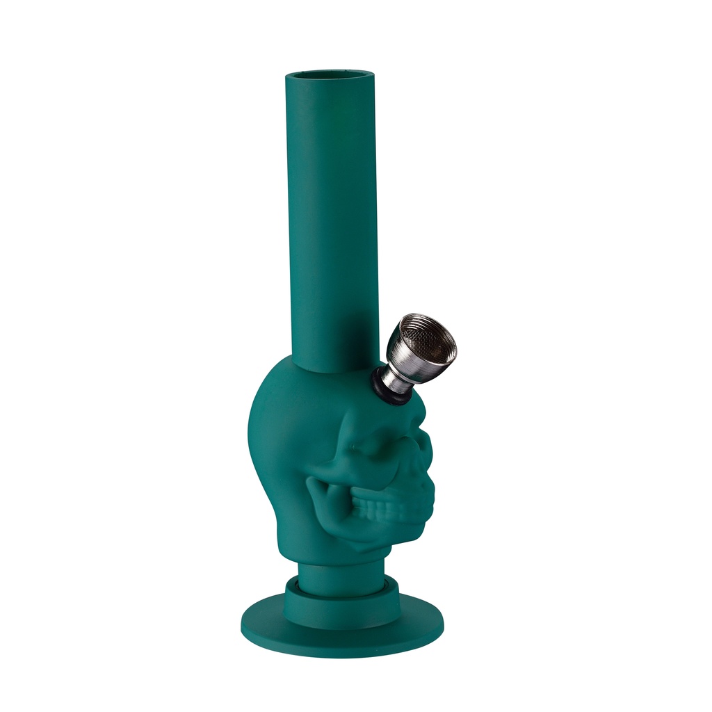 [A135] Rubber-Bong, 15cm Höhe, Mini Skull