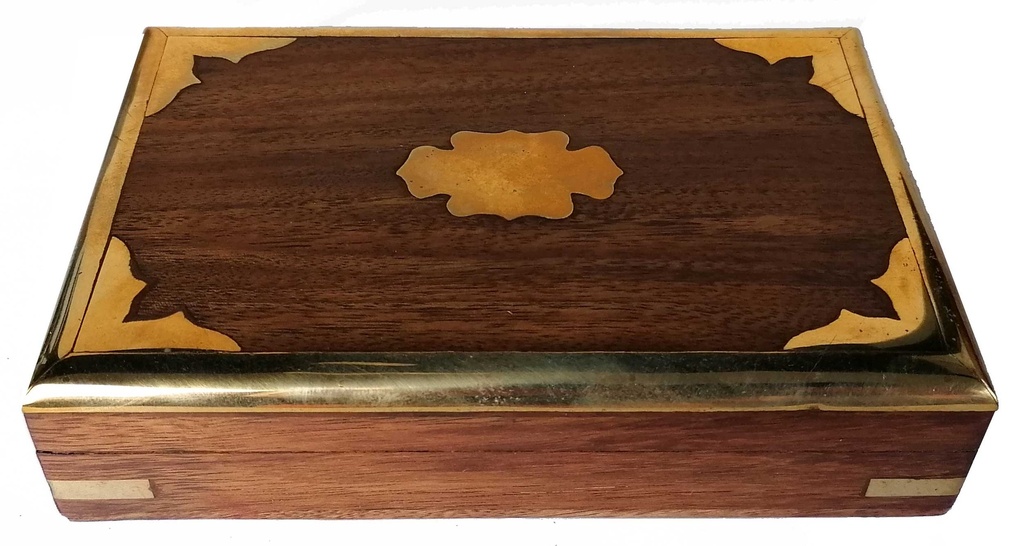 [WN102] Saranpur Box Holz Messing