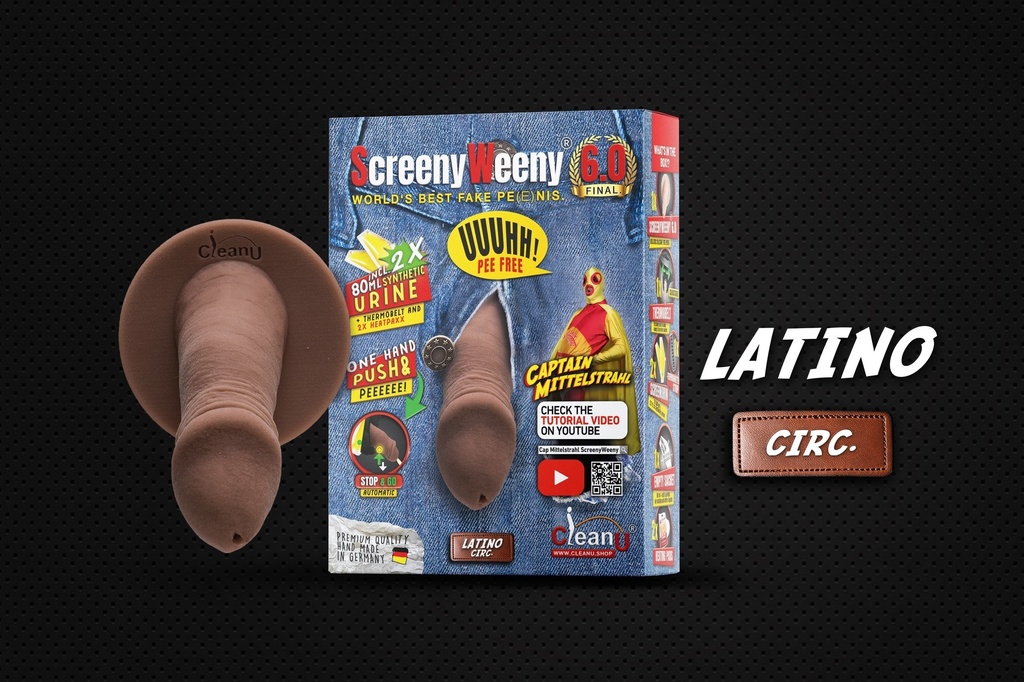 [CLU001-LBB] ScreenyWeeny 6.0 Latino / Braun beschnitten