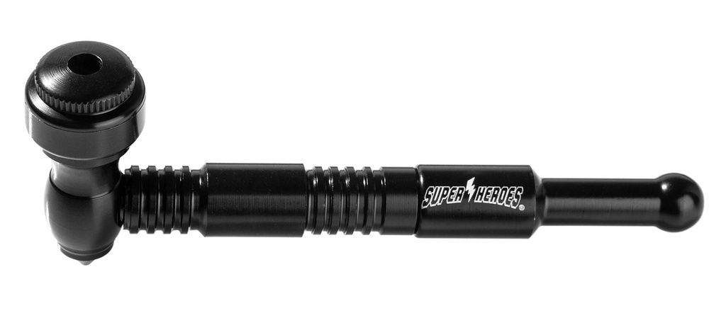 [PIPE43] Super Heroes Metallpfeife 10 cm, schwarz