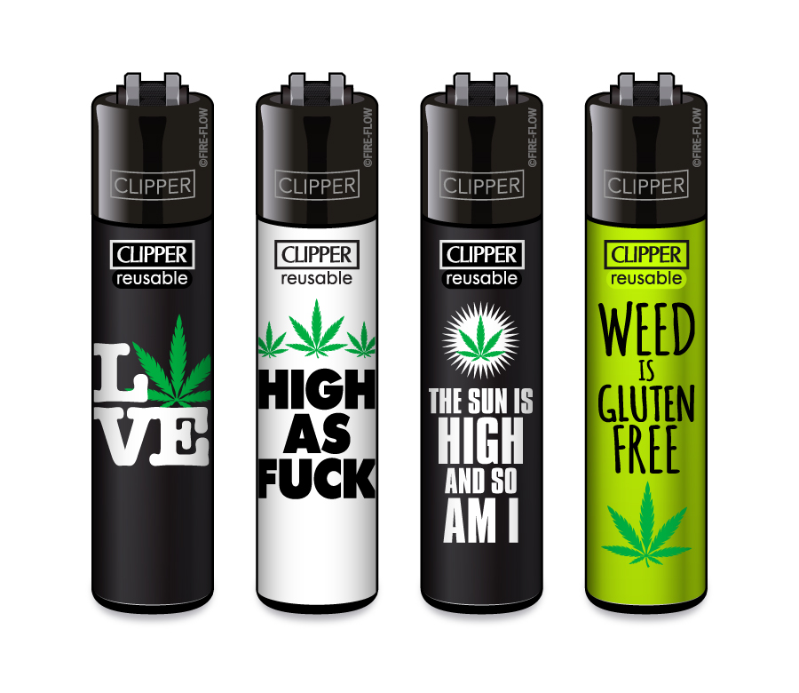 [CL2411] CLIPPER CLASSIC Large Weed Slogan #15, VE48