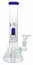 [SSC10138BL] Wasserpfeife, Standard Bong with Shower, 25cm