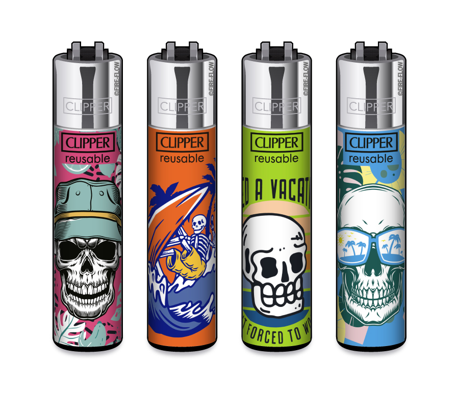 [CL2437] CLIPPER CLASSIC Large Vacay Skulls, VE48